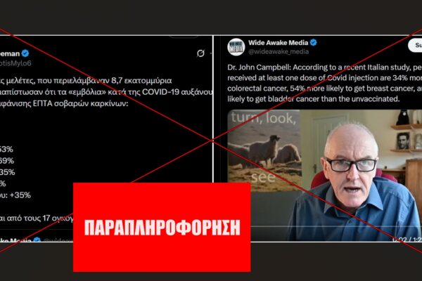 Τα εμβόλια κατά της Covid-19 ΔΕΝ αύξησαν κατακόρυφα την εμφάνιση επτά σοβαρών καρκίνων