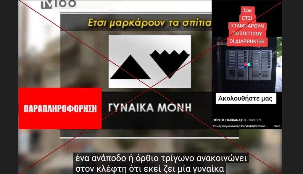 Παλιό βίντεο ανακυκλώνει τον μύθο για τον «κώδικα συμβόλων» των διαρρηκτών