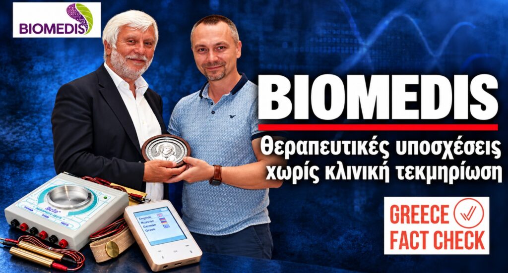 Biomedis: Ατεκμηρίωτες υποσχέσεις διάγνωσης και θεραπείας μέσω βιοσυντονισμού